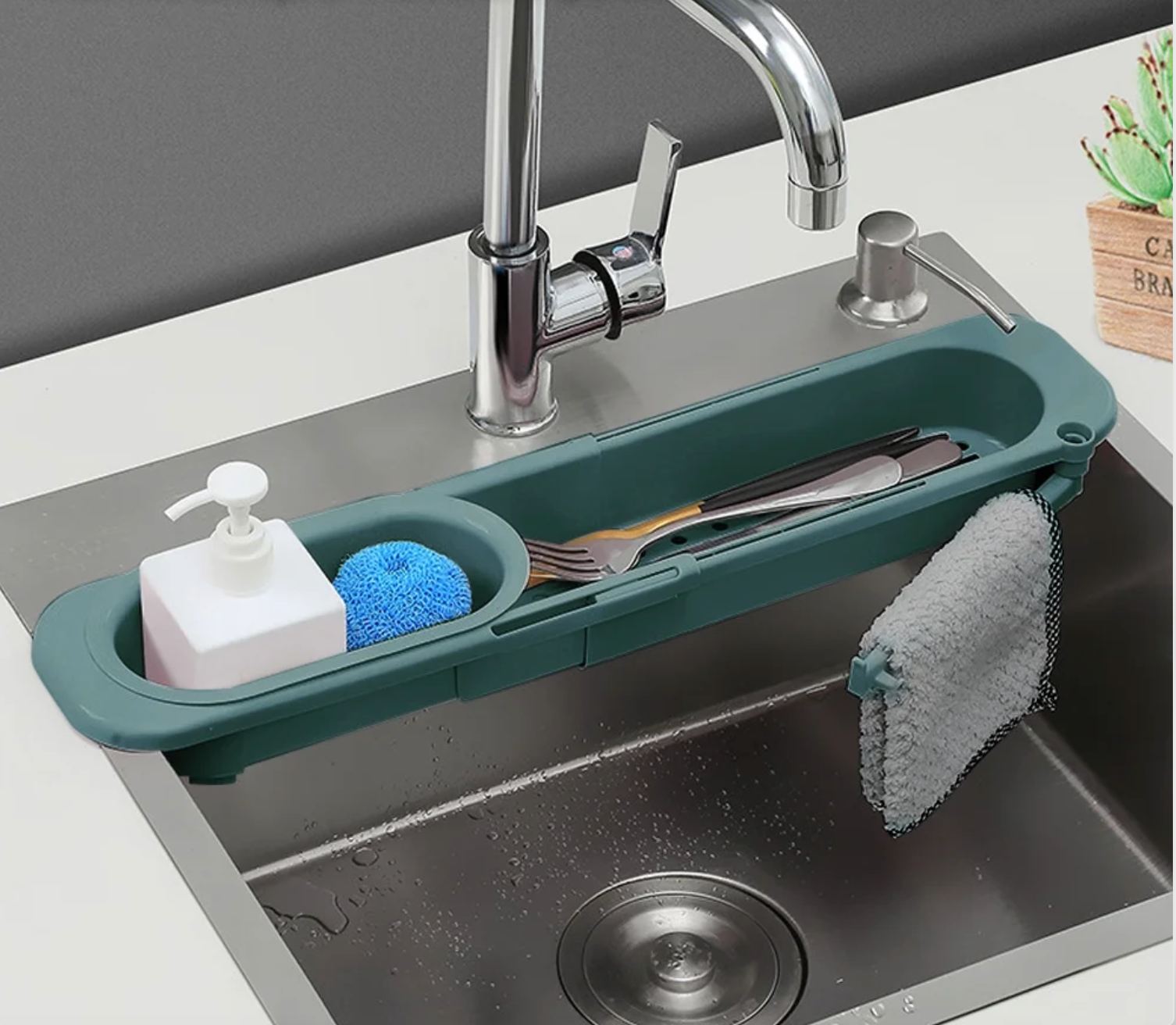 Adjustable Sink Rack Organiser – Clean, Dry, Clutter-Free