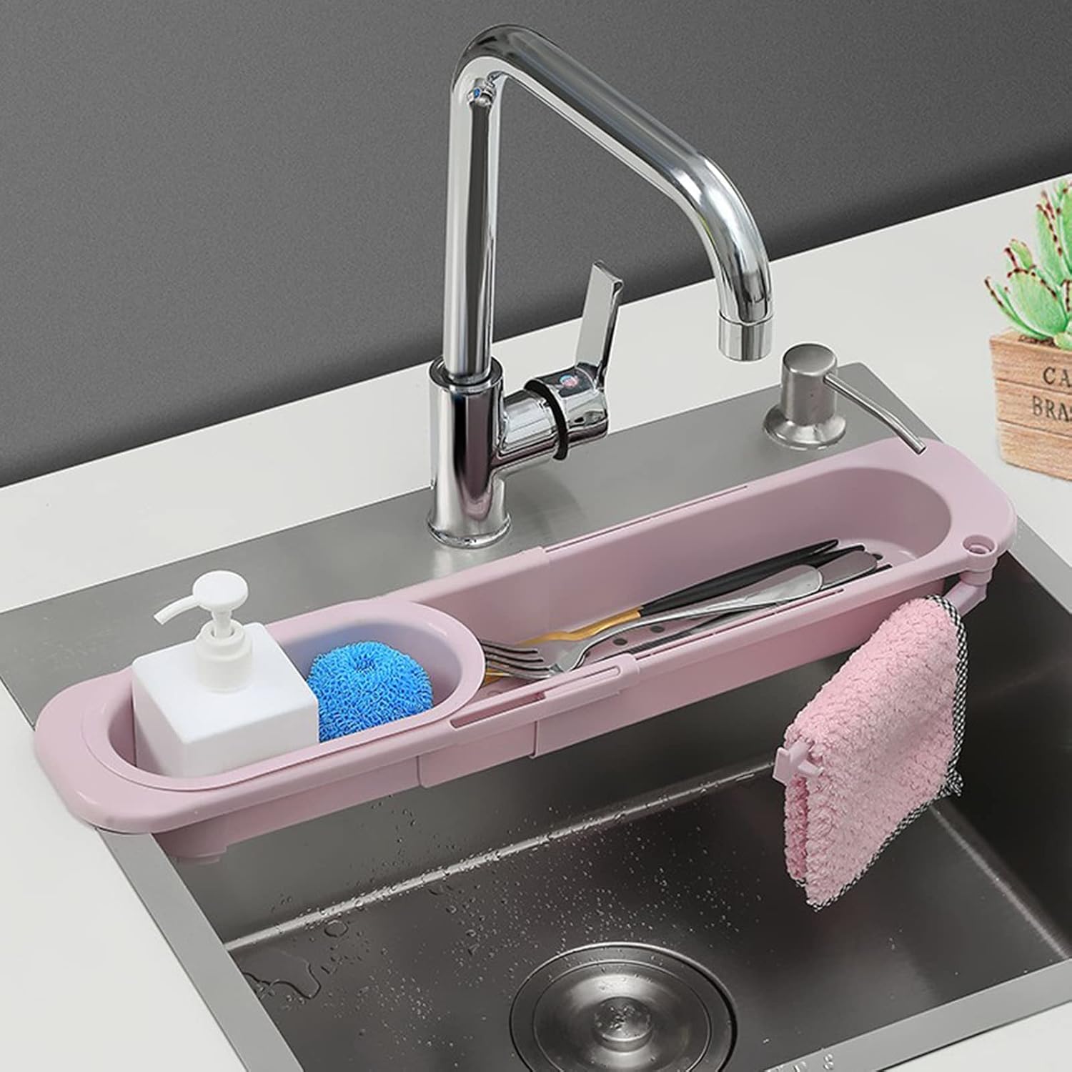 Adjustable Sink Rack Organiser – Clean, Dry, Clutter-Free
